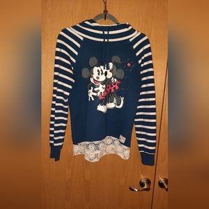 Disney Parks Authentic Size M hoodie color blue